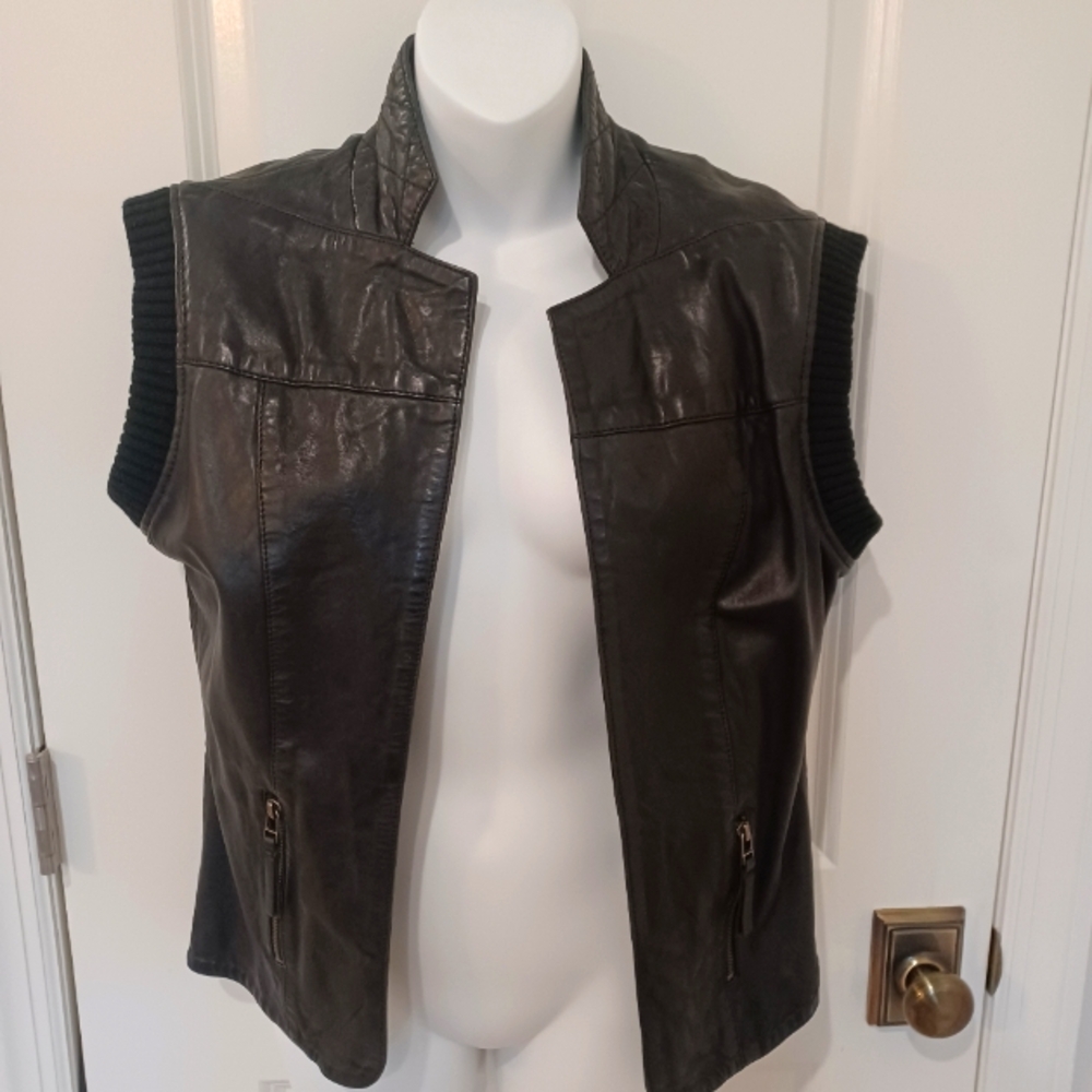 Bagatelle Genuine Leather Vest, S/8